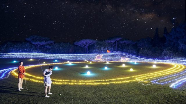 【星野リゾート　リゾナーレ小浜島】日本最南西端のゴルフ場をイルミネーションで煌々と彩る「イルミナイトゴルフ」開催｜期間：2023年12月1日～25日